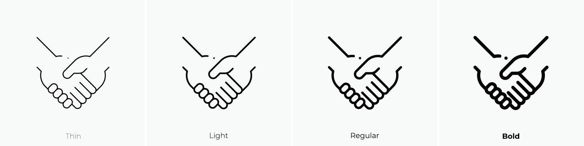 fair play icon. Thin, Light, Regular And Bold style design isolated on white background vector