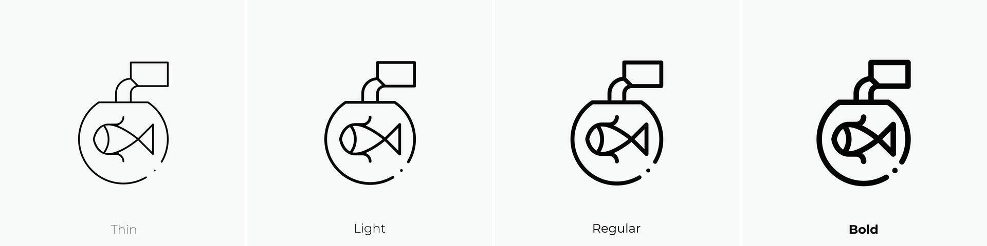 feed icon. Thin, Light, Regular And Bold style design isolated on white background vector