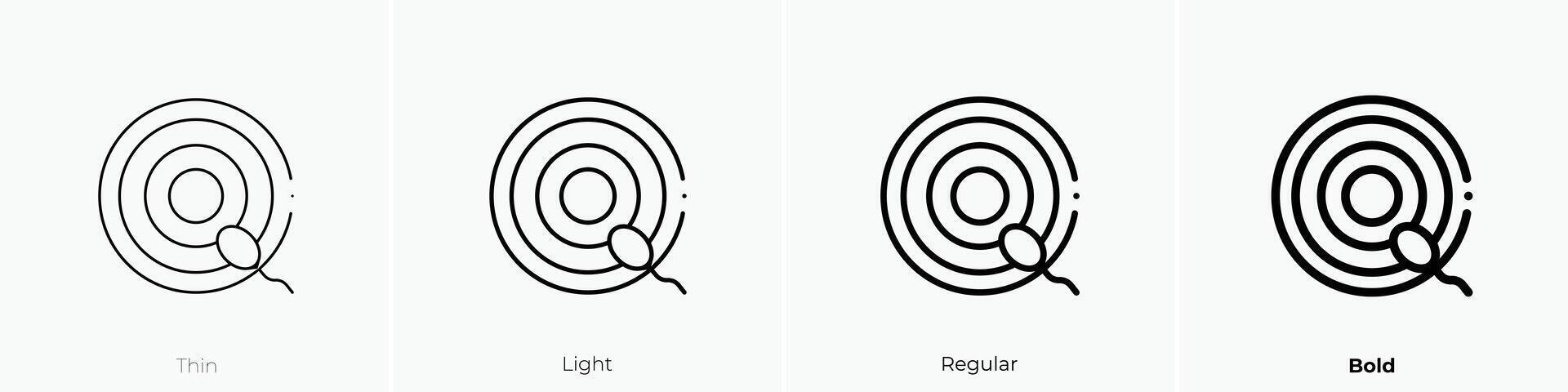 fertilization icon. Thin, Light, Regular And Bold style design isolated on white background vector