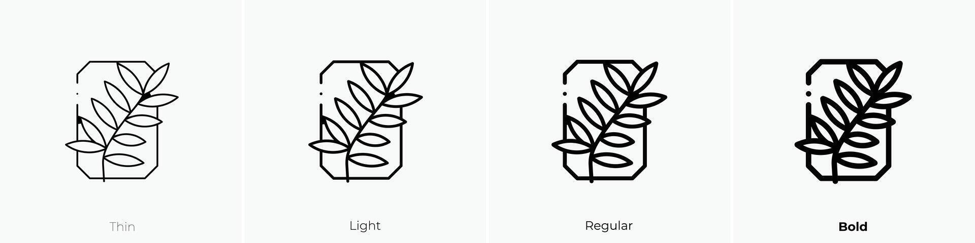 festival icon. Thin, Light, Regular And Bold style design isolated on white background vector