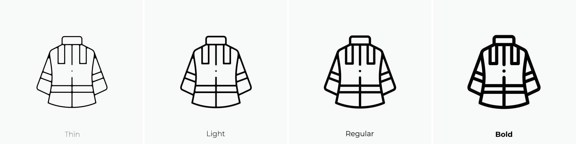 fireproof icon. Thin, Light, Regular And Bold style design isolated on white background vector