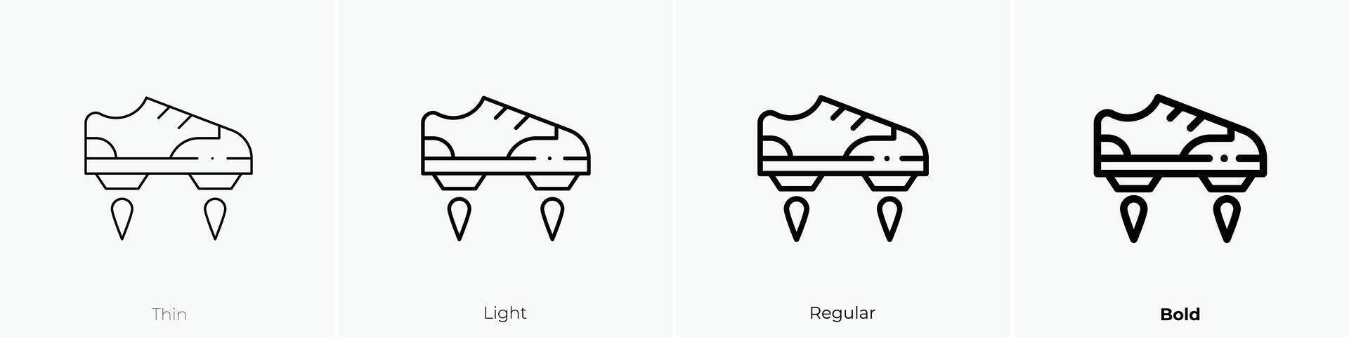 flying shoes icon. Thin, Light, Regular And Bold style design isolated on white background vector