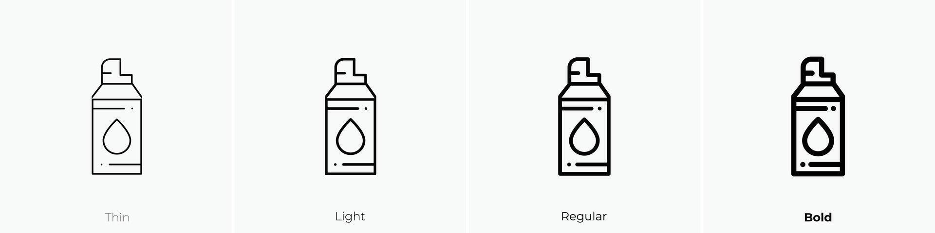 foam icon. Thin, Light, Regular And Bold style design isolated on white background vector