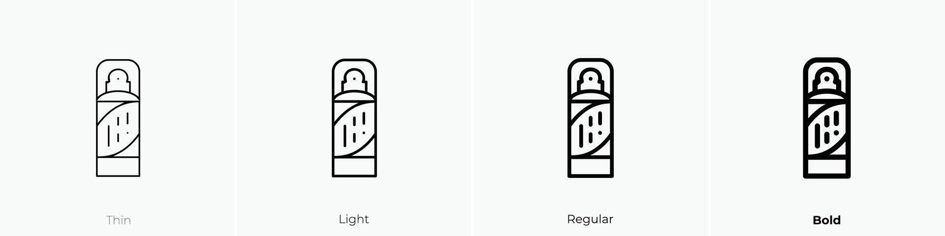 foam icon. Thin, Light, Regular And Bold style design isolated on white background vector