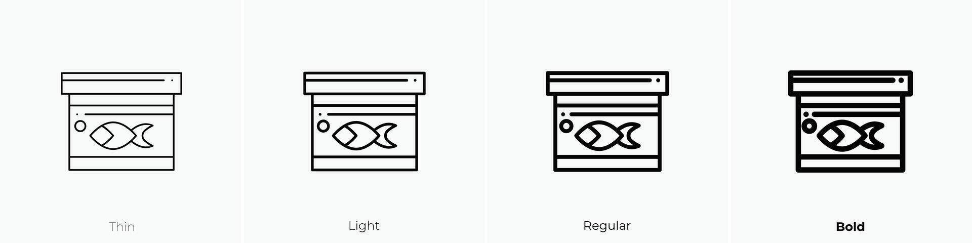 food icon. Thin, Light, Regular And Bold style design isolated on white background vector
