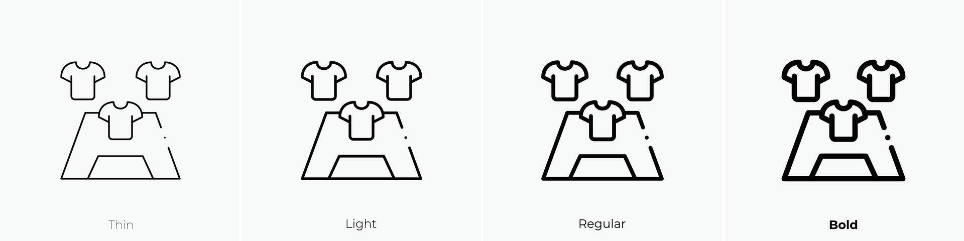 formation icon. Thin, Light, Regular And Bold style design isolated on white background vector