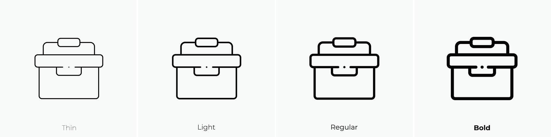 freezer icon. Thin, Light, Regular And Bold style design isolated on white background vector