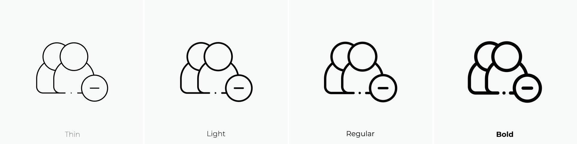 friendship icon. Thin, Light, Regular And Bold style design isolated on white background vector