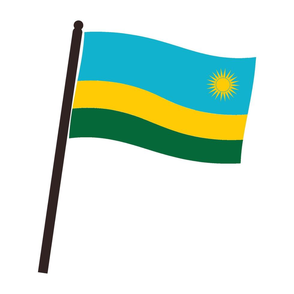 National flag of Rwanda vector