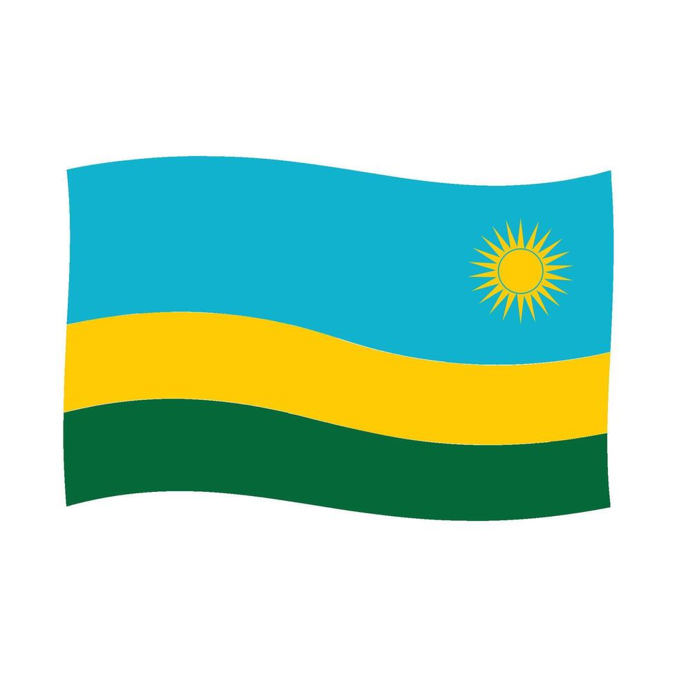 National flag of Rwanda vector