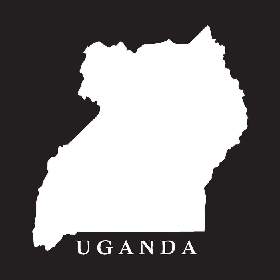 Uganda country map vector