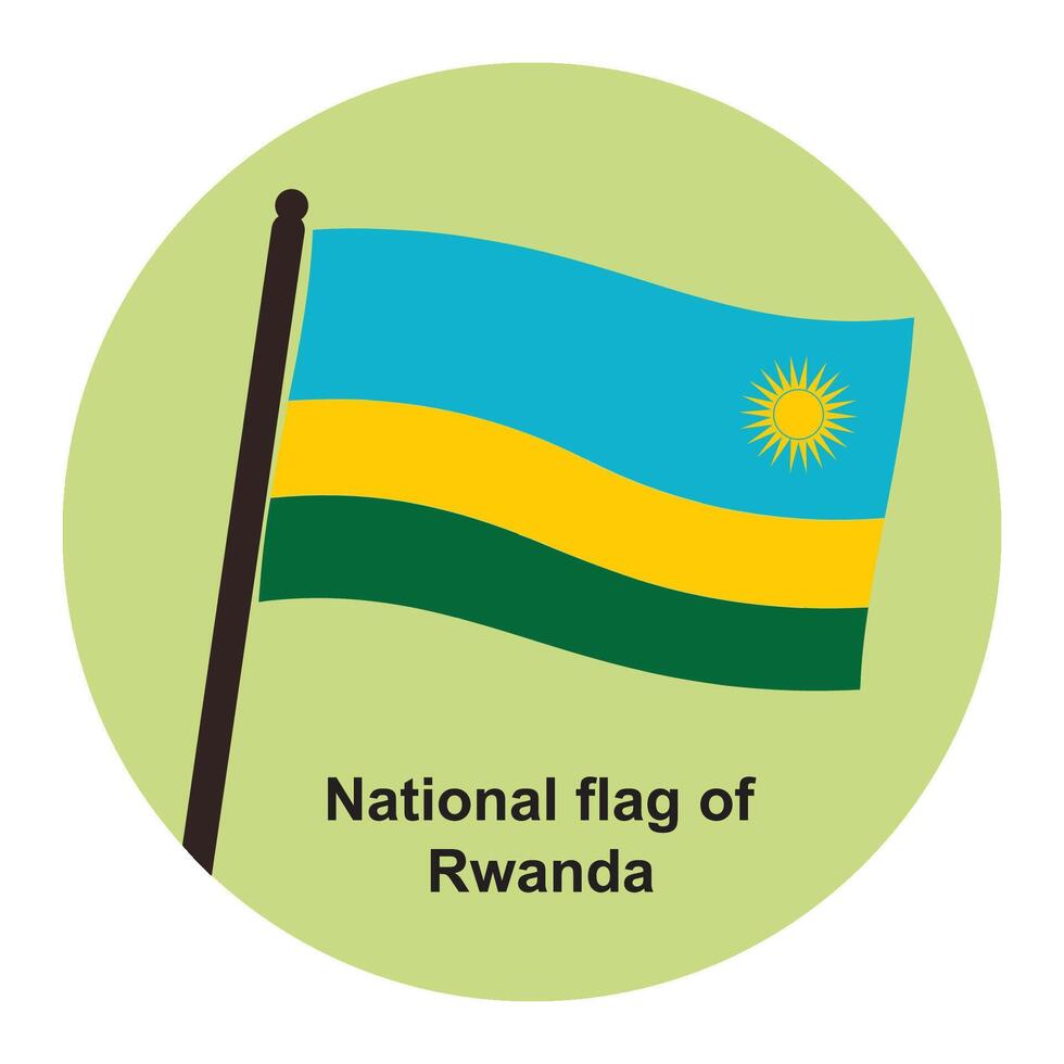 National flag of Rwanda vector