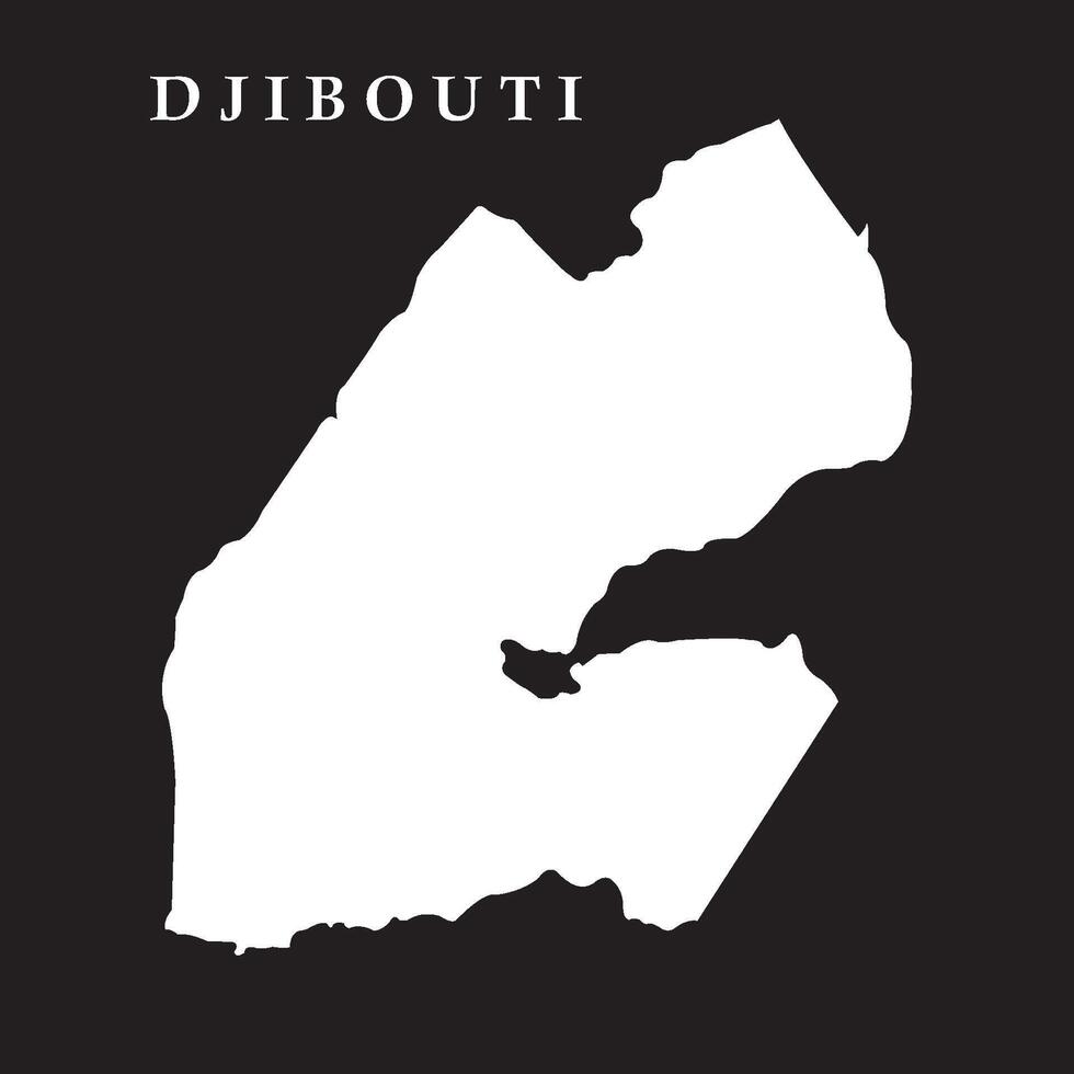 Djibouti country map vector