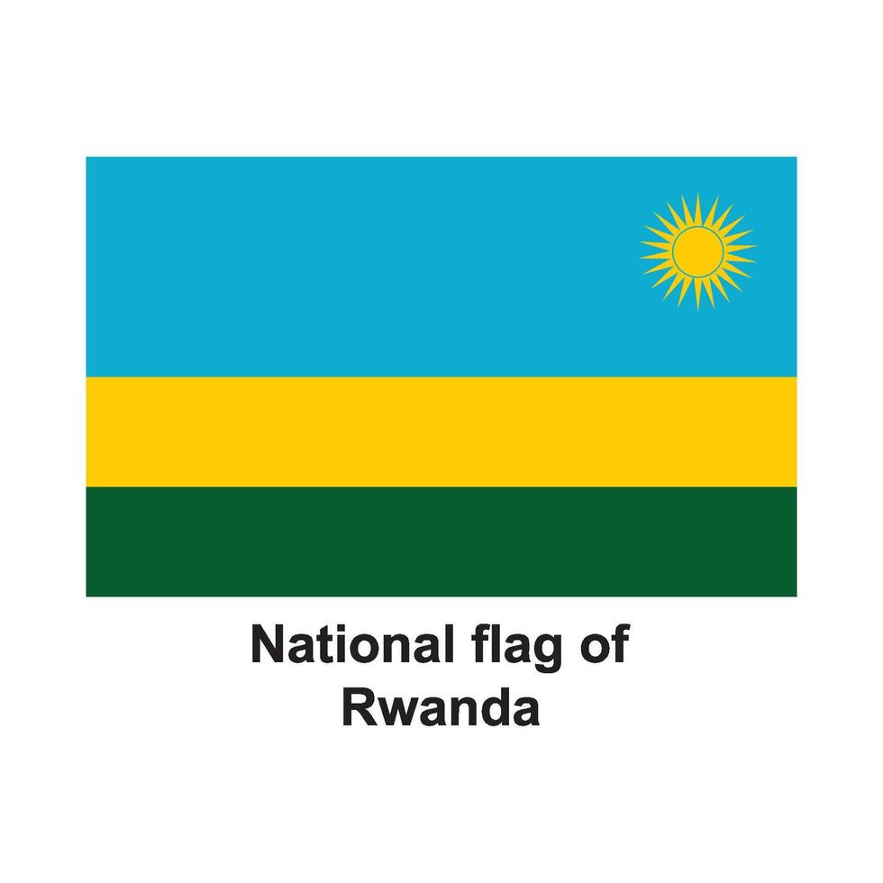 National flag of Rwanda vector