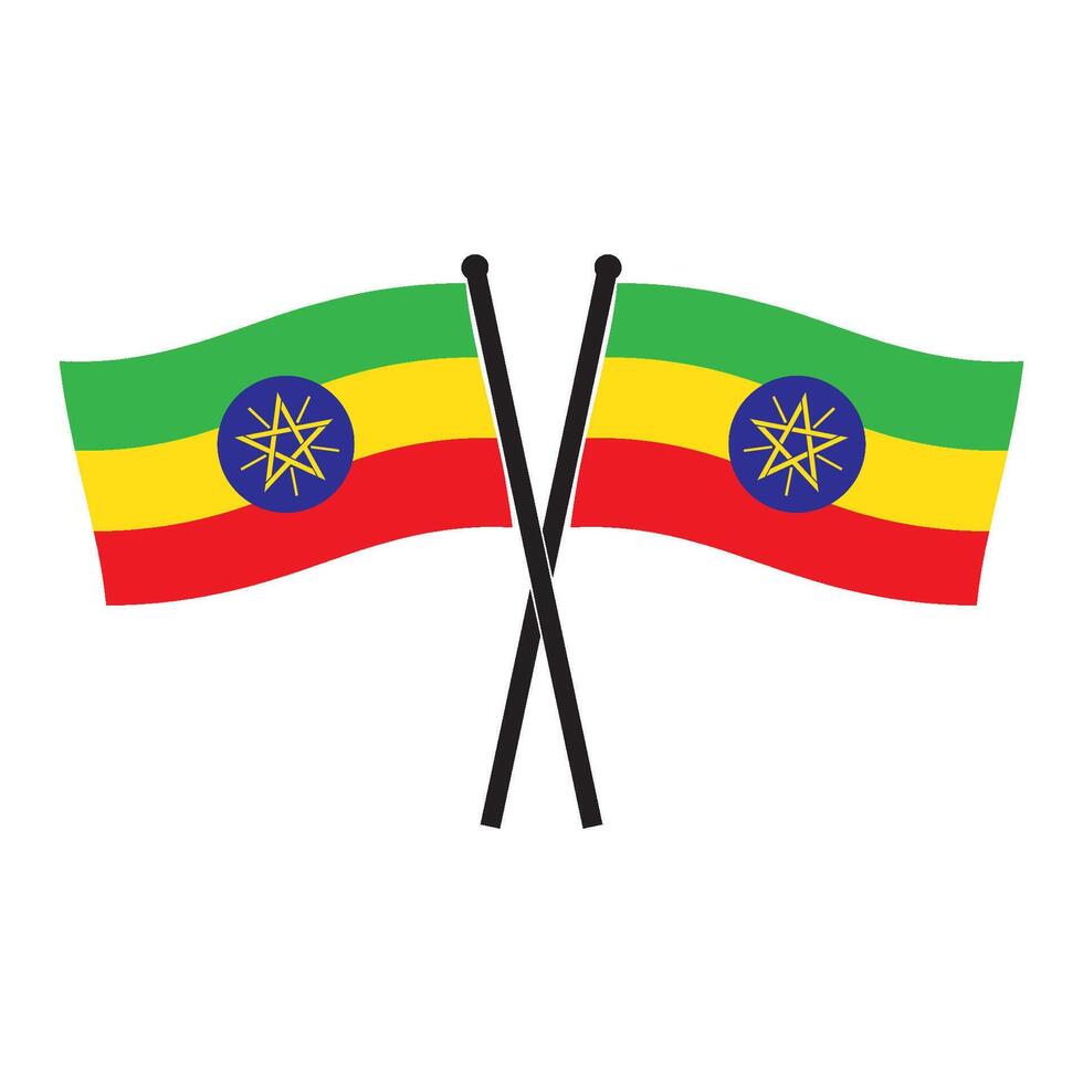 Ethiopia Flag design vector