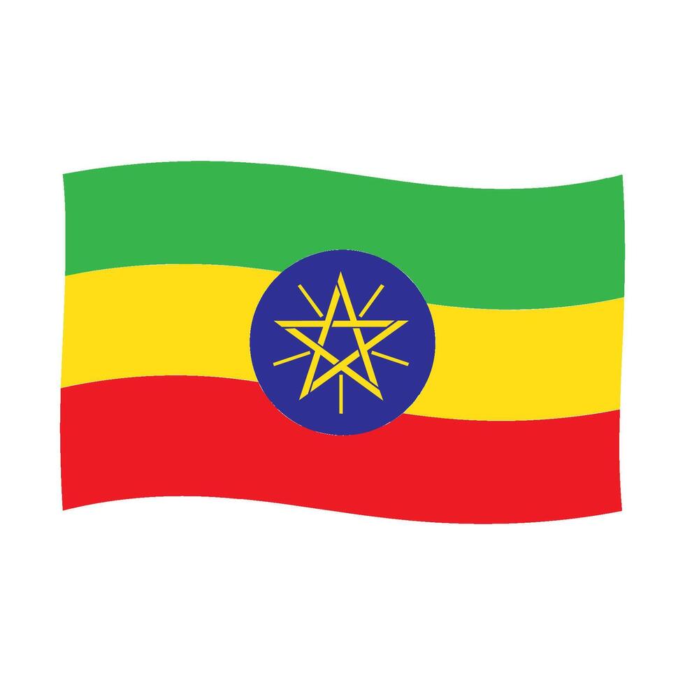Ethiopia Flag design vector