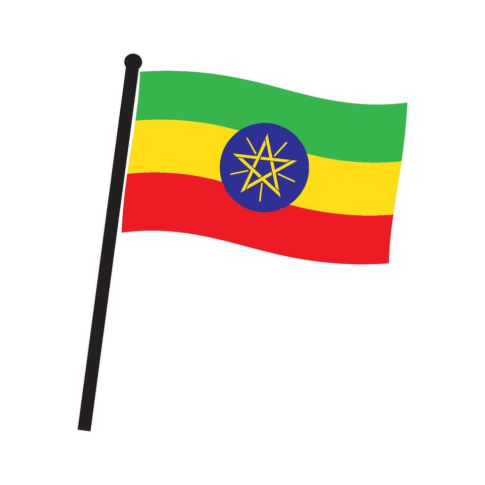 Ethiopia Flag design vector