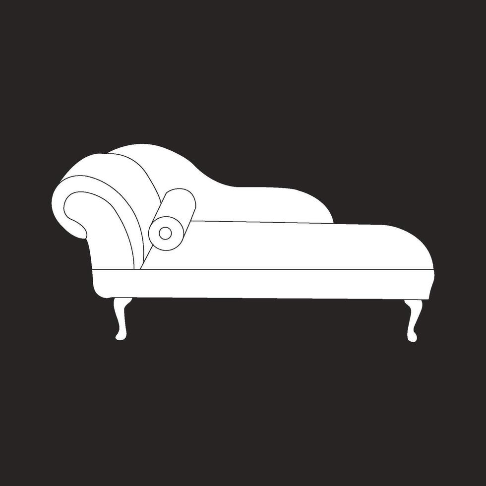 Sofa chair icon vector