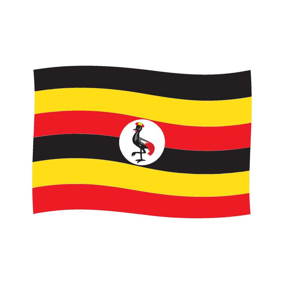 Uganda country Flag vector