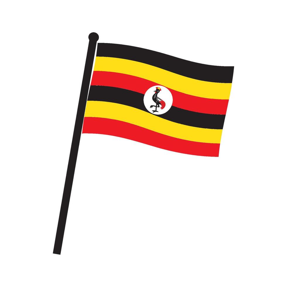 Uganda country Flag vector