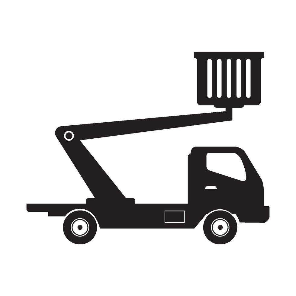 Lifting machine icon vector