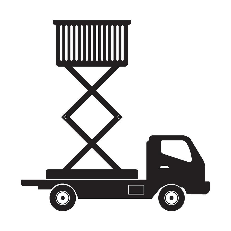 Lifting machine icon vector