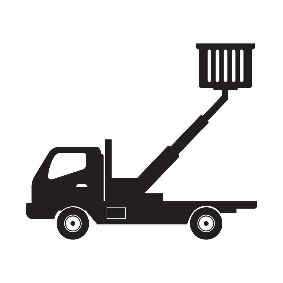 Lifting machine icon vector