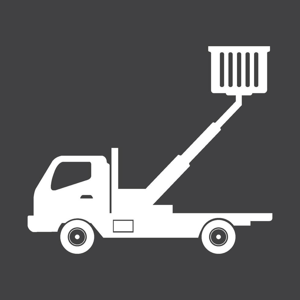 Lifting machine icon vector