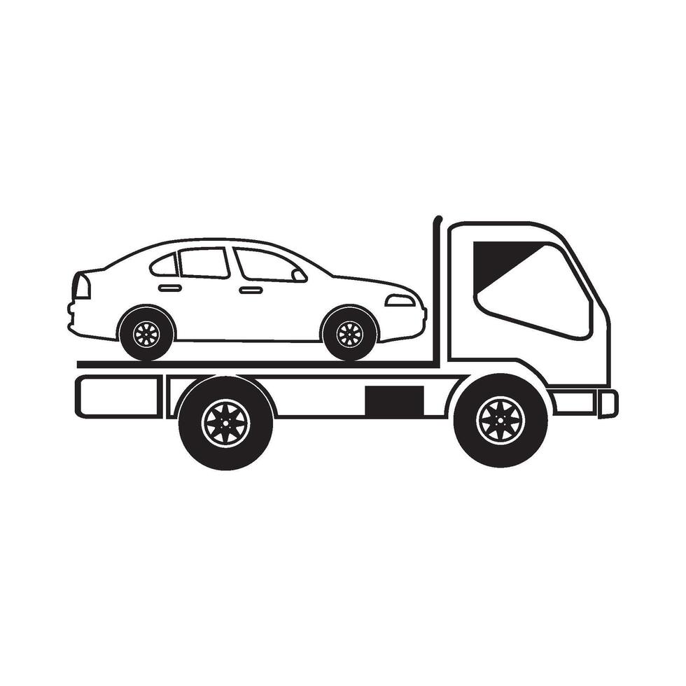 Tow Truck icon vector