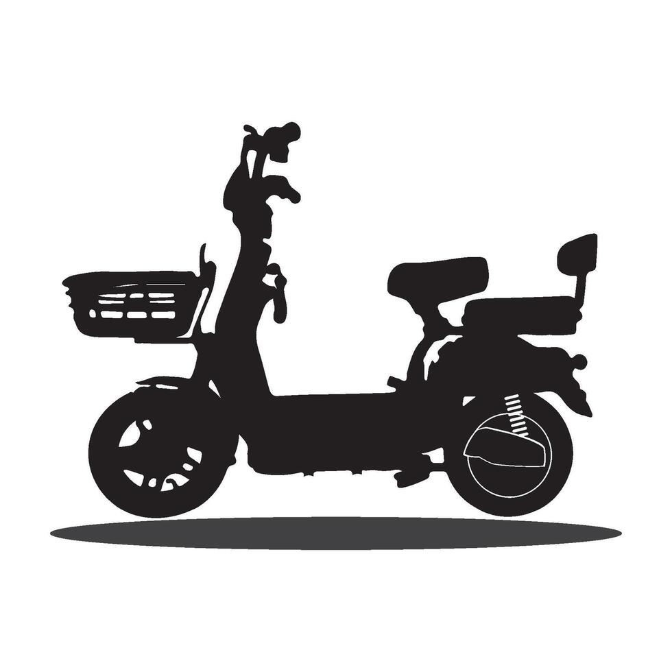 Electric bicycle icon vector