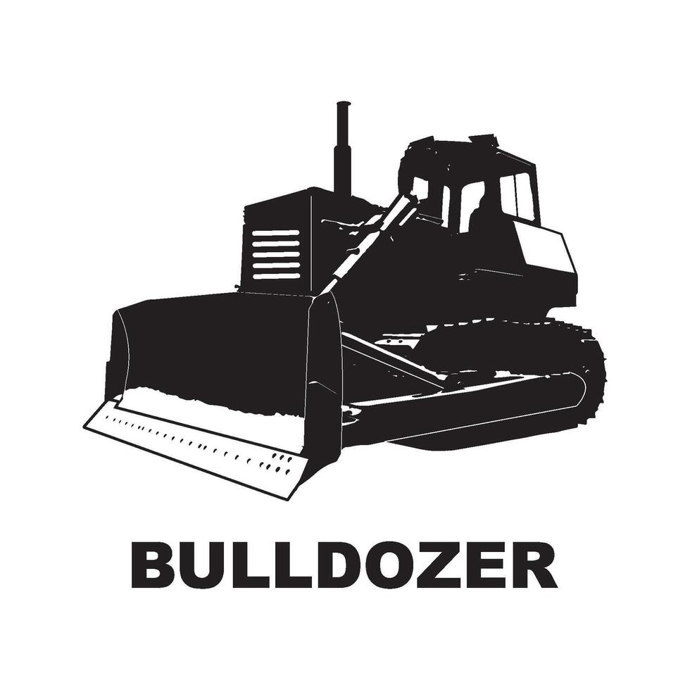 Bulldozer icon design vector