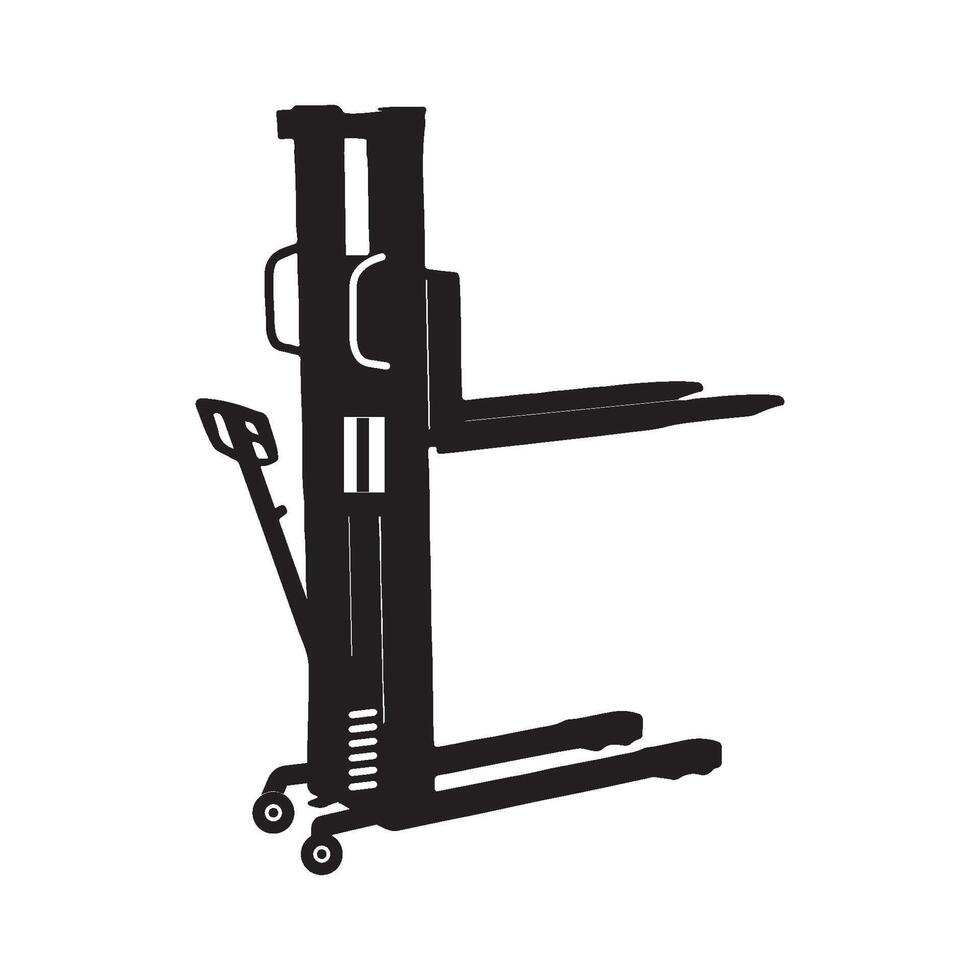 Hand forklift icon vector
