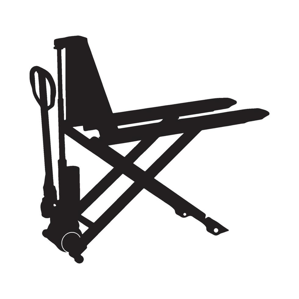 Hand forklift icon vector