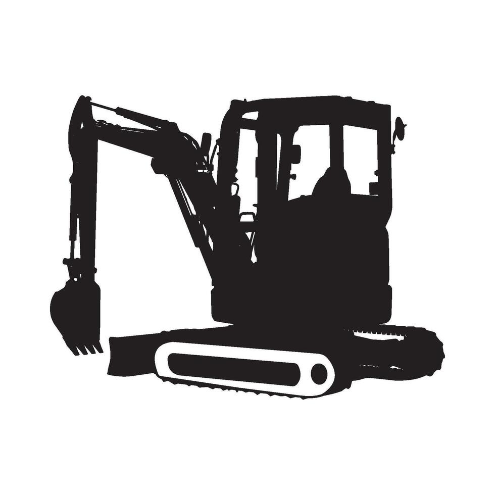 Excavator icon design vector