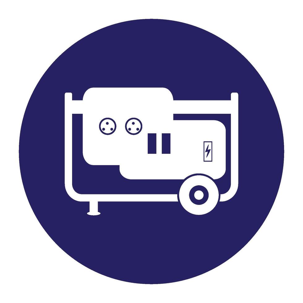 Electric Generator icon vector