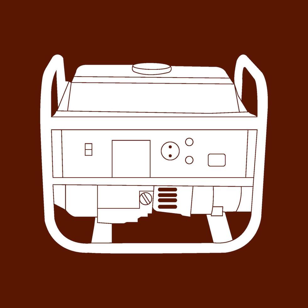 Electric Generator icon vector