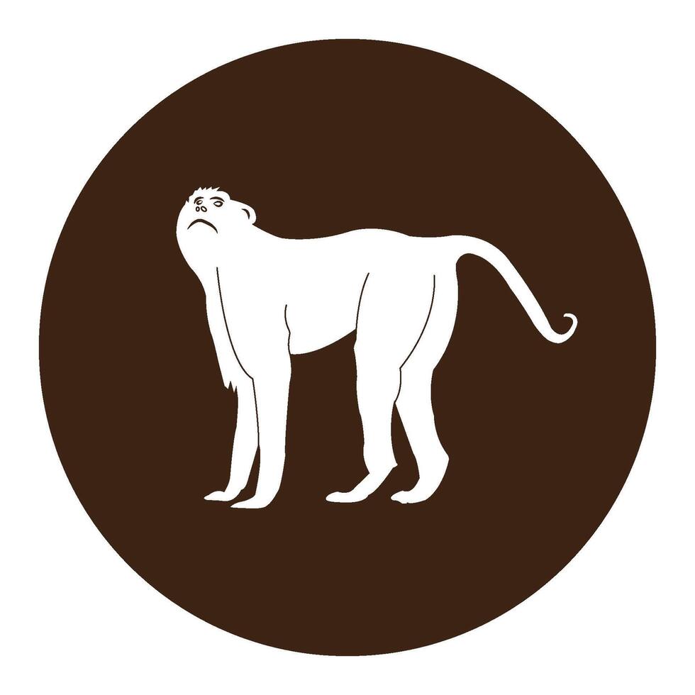 Monkey icon design vector