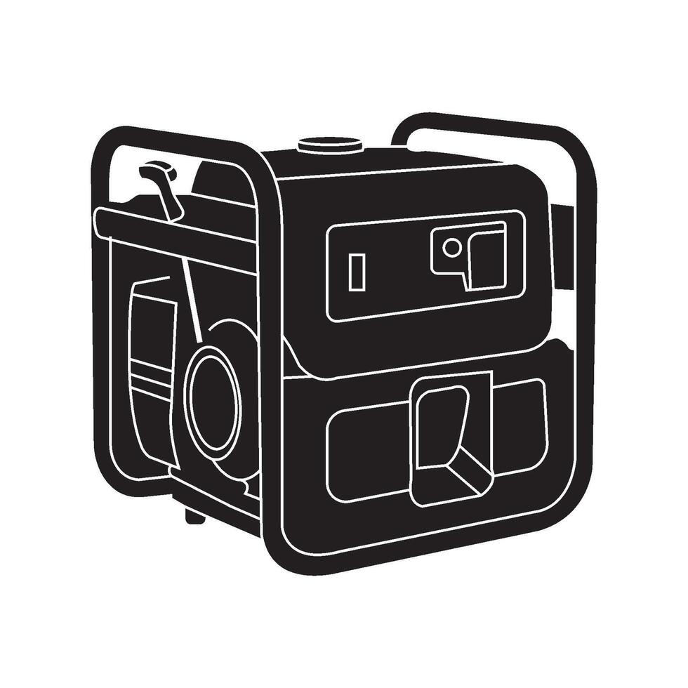 Electric Generator icon vector