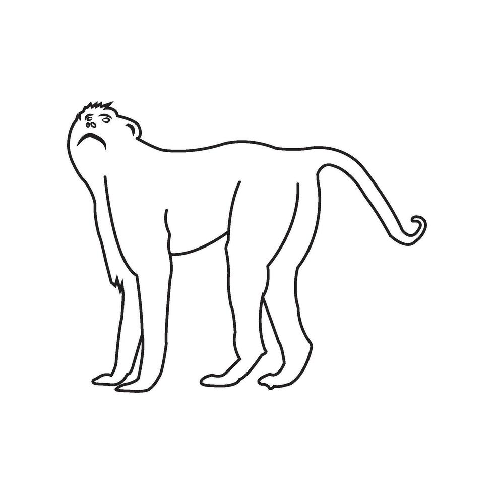 Monkey icon design vector