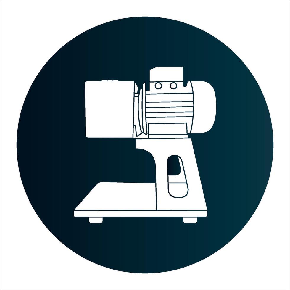 Coconut grater machine icon vector