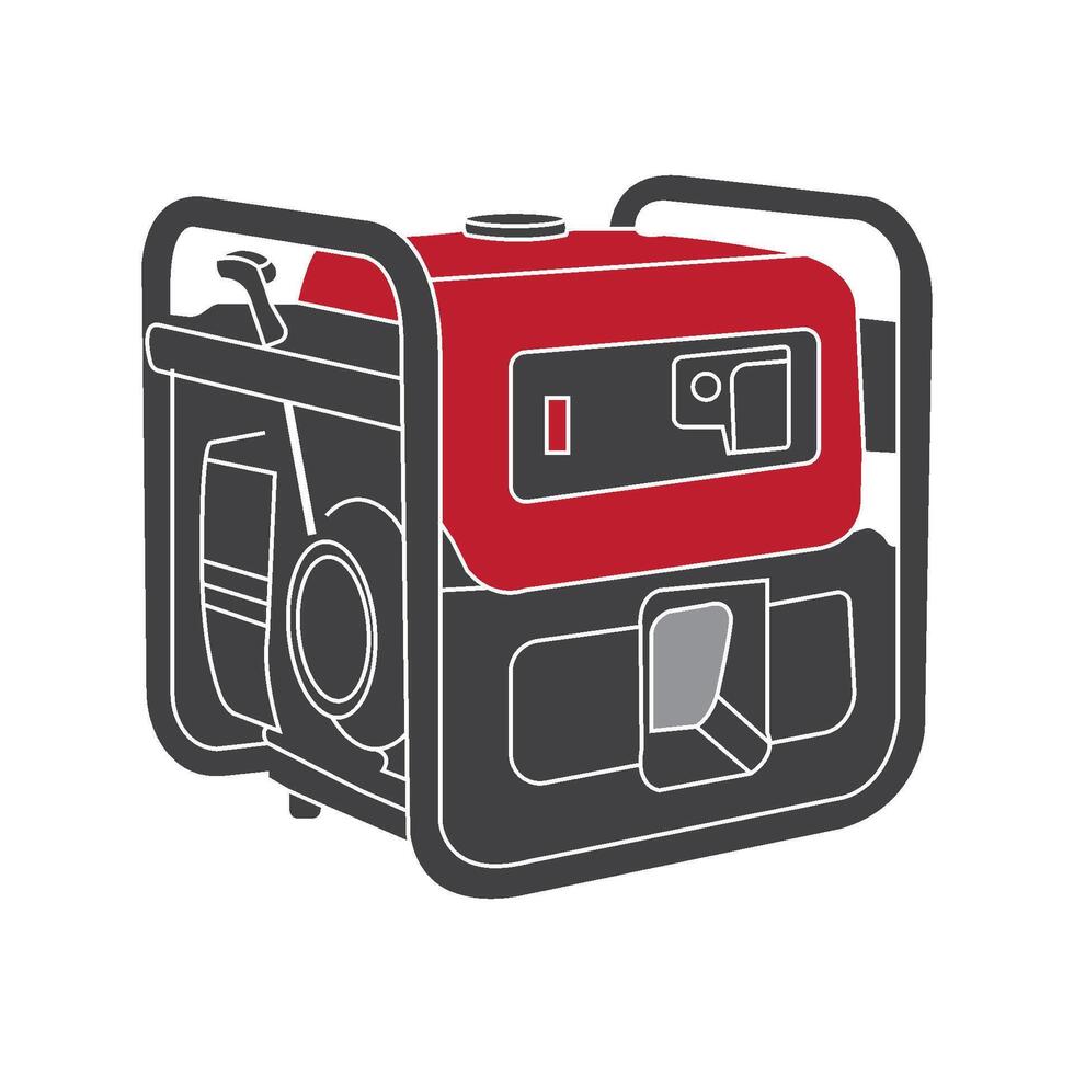 Electric Generator icon vector