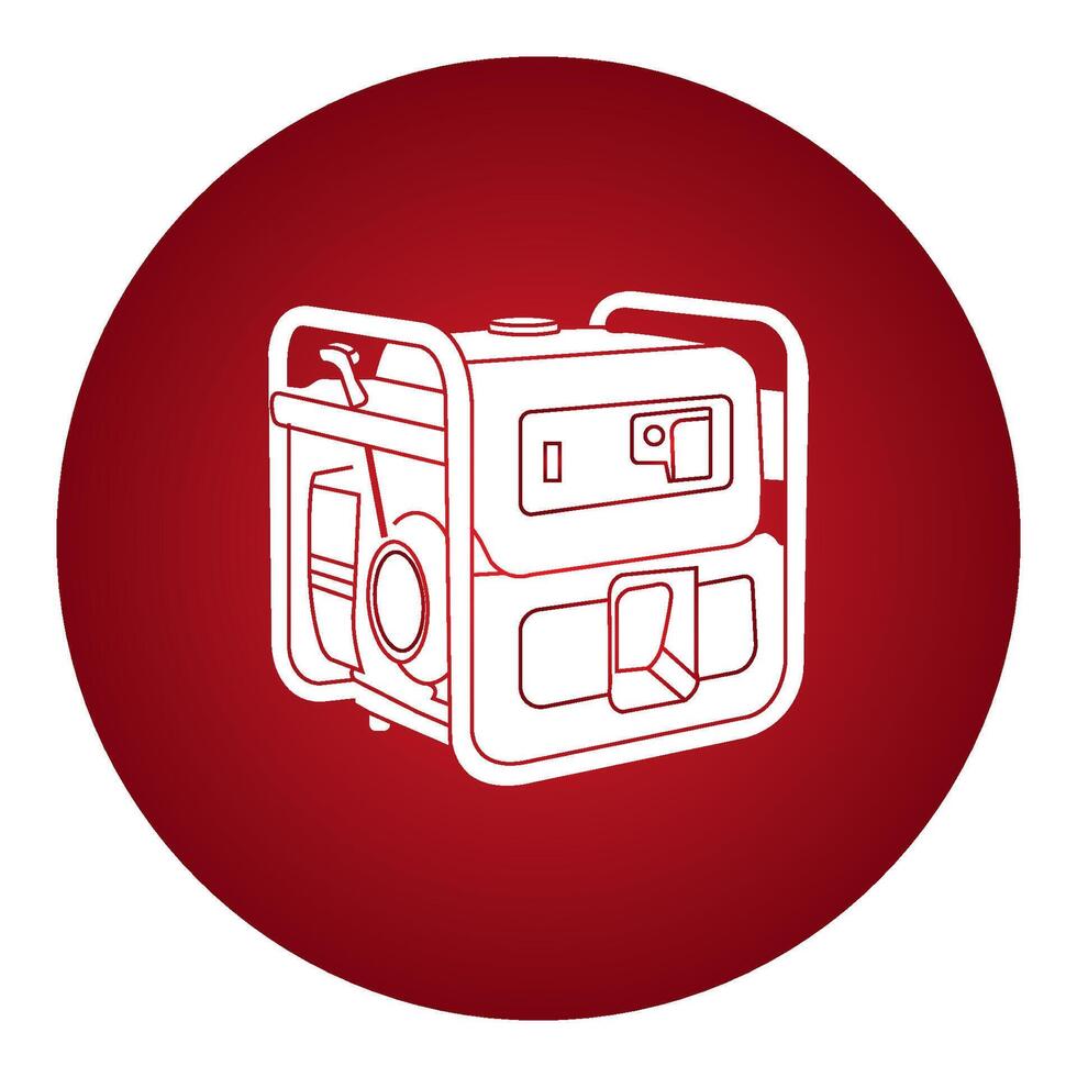 Electric Generator icon vector