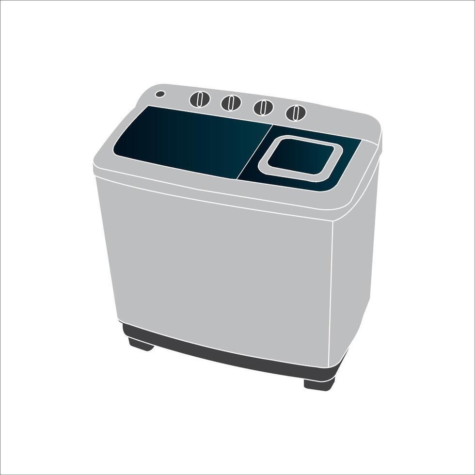 Washing machine icon vector