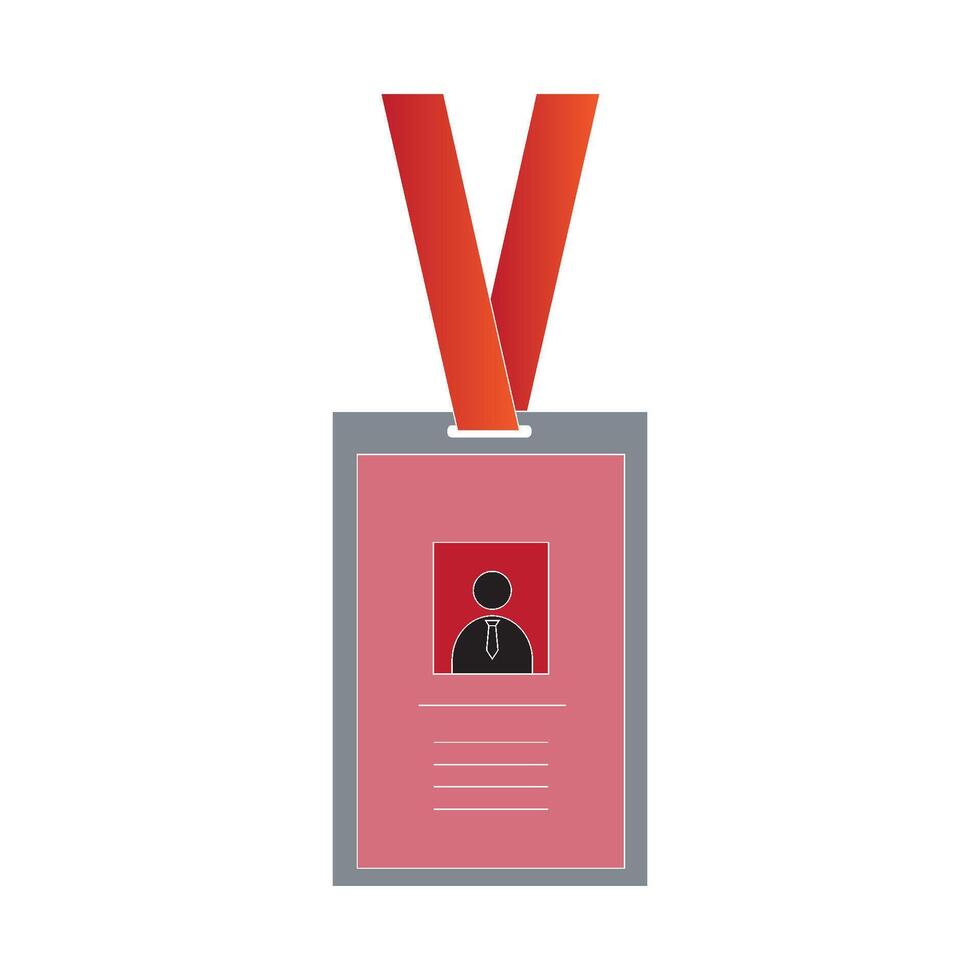 Identity card icon vector