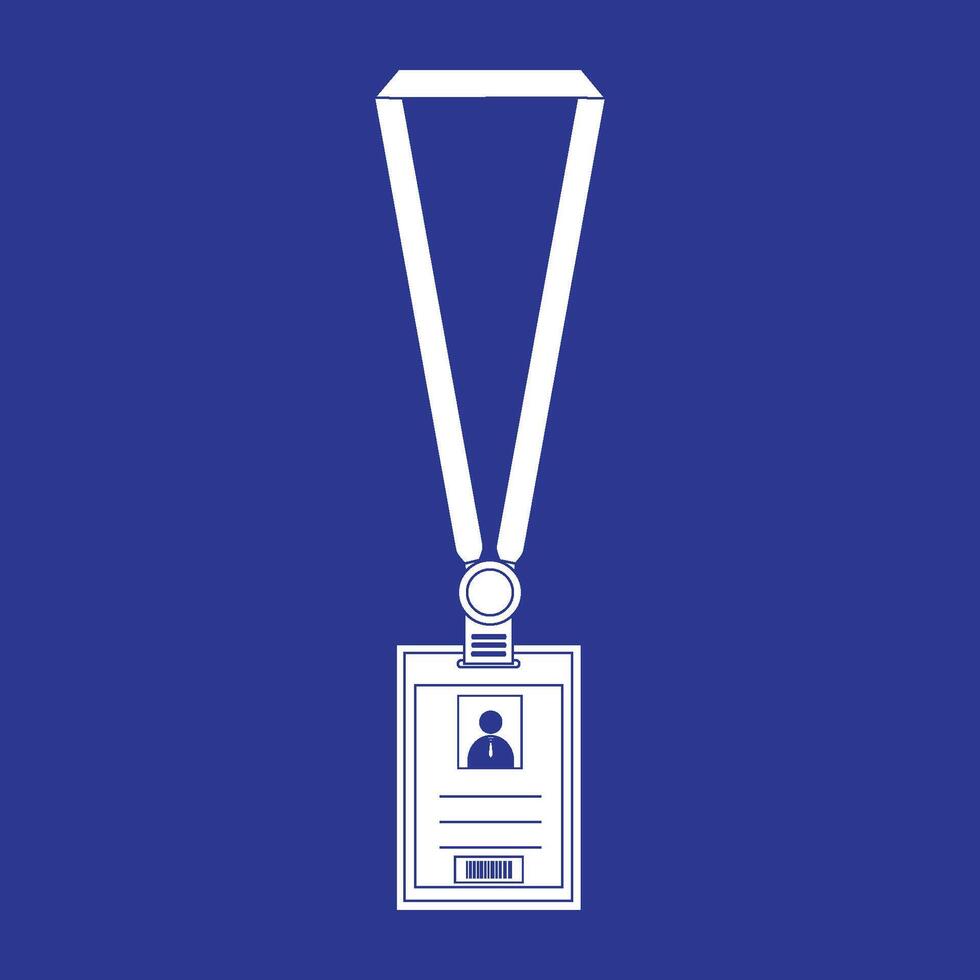 Identity card icon vector