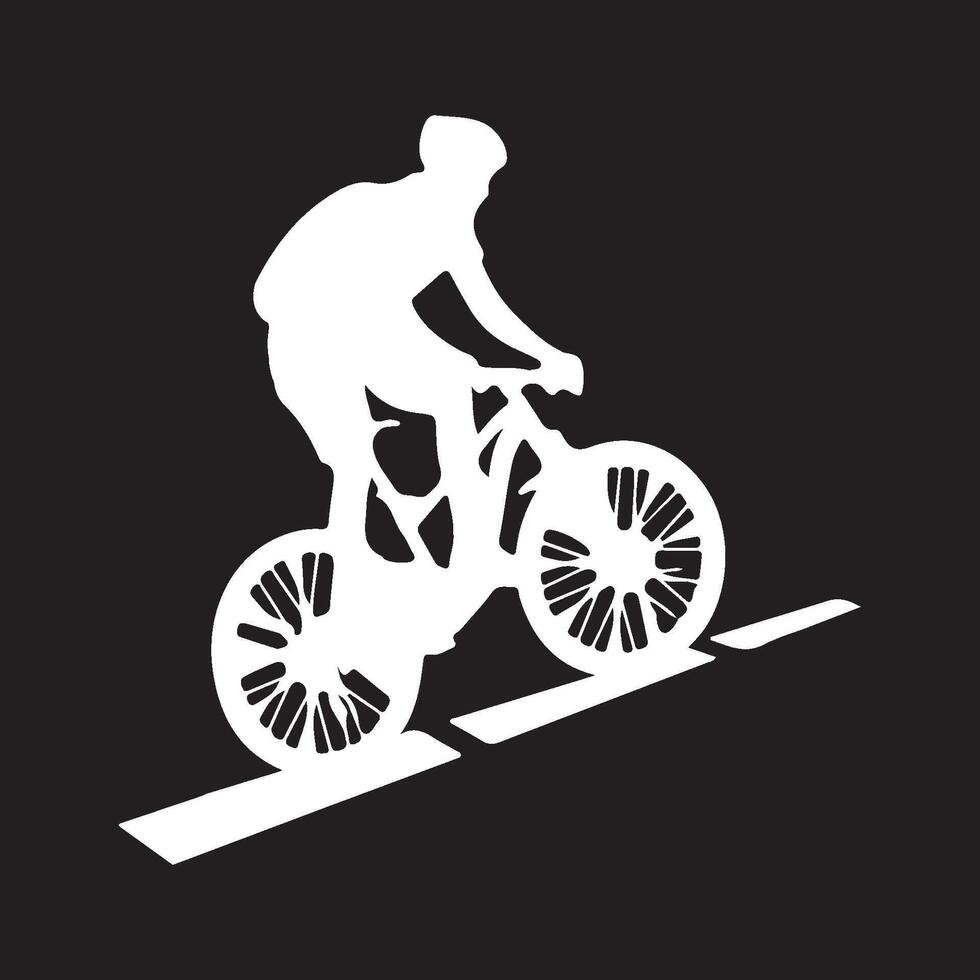 Cycling sport icon vector