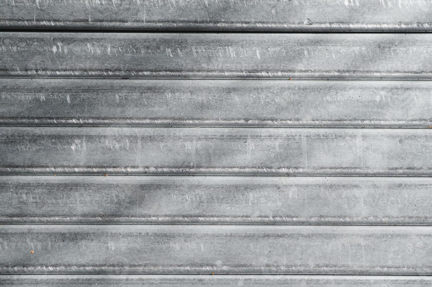 Stack of rolled metal products, perspective view of steel pipes of rectangular cross-section photo
