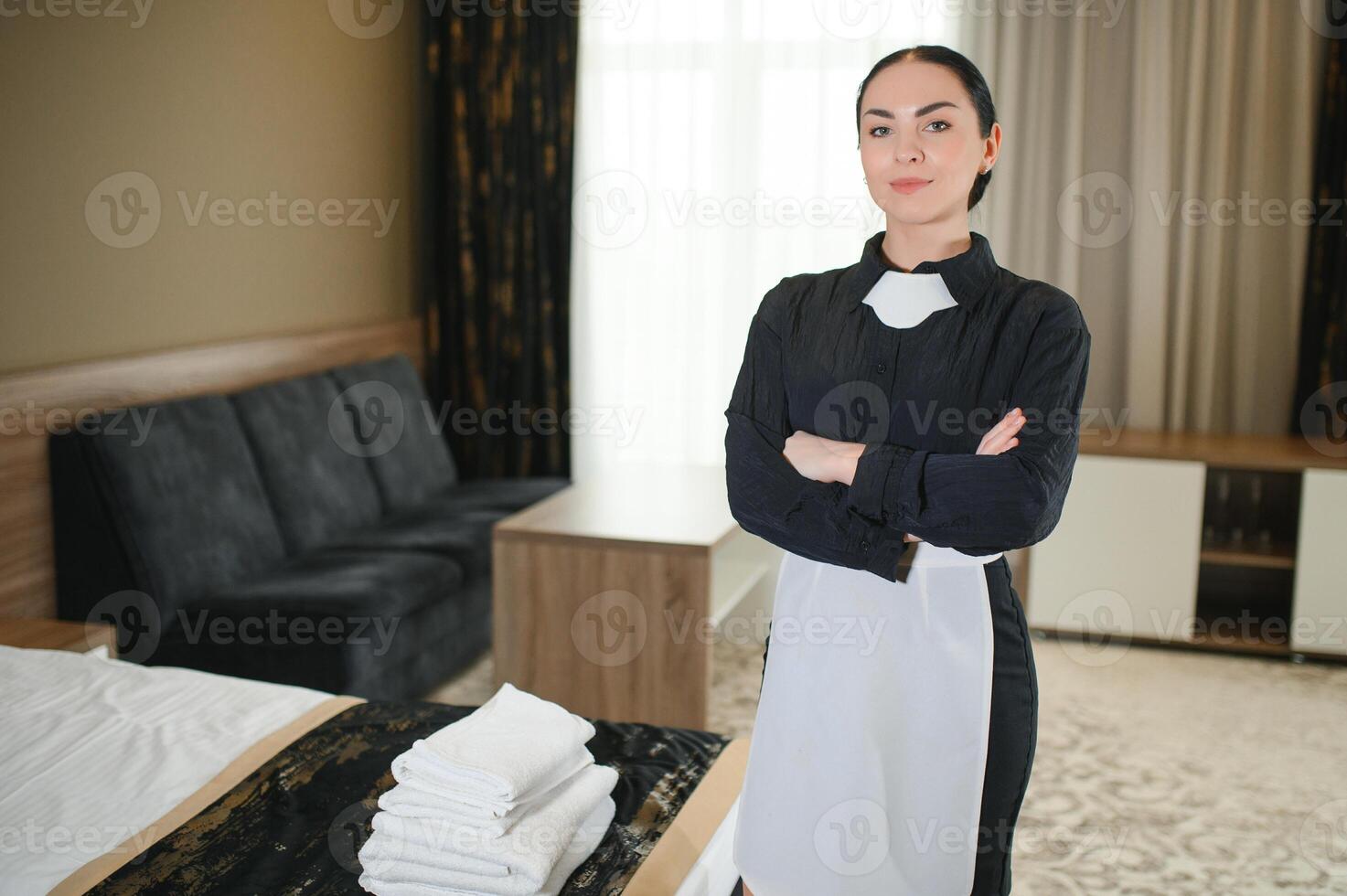Portrait Of A Hotel Maid photo