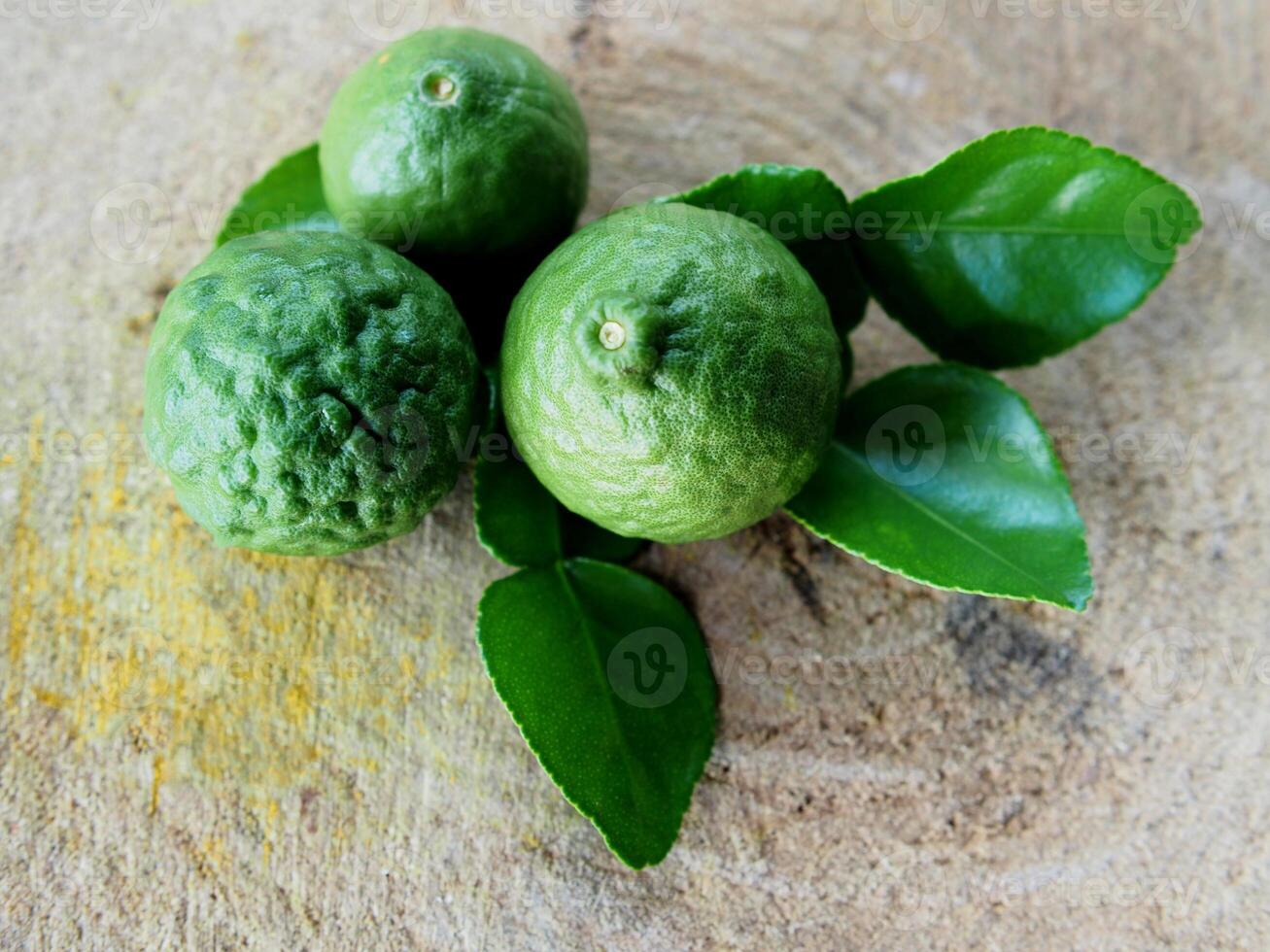 kaffir lime green leave spice and aroma oil for spa photo