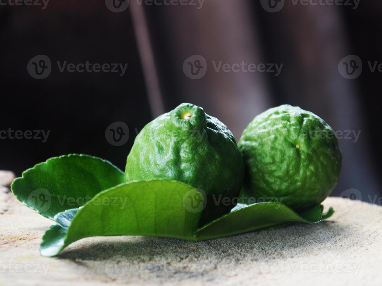 kaffir lime green leave spice and aroma oil for spa photo